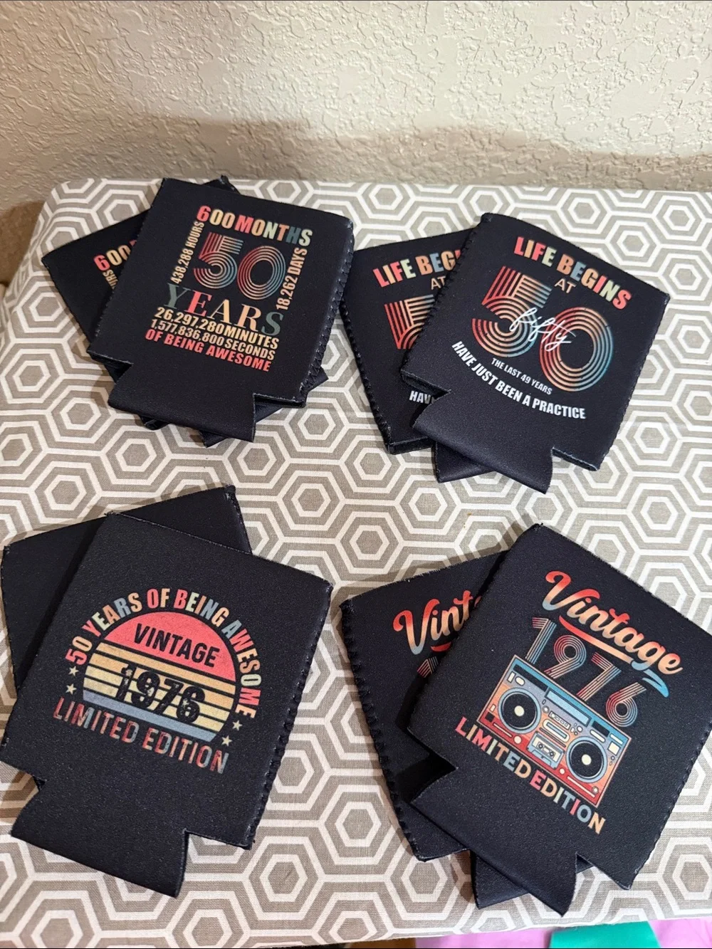 1976 koozie bundle. 50 yr old bundle 10 koozies total